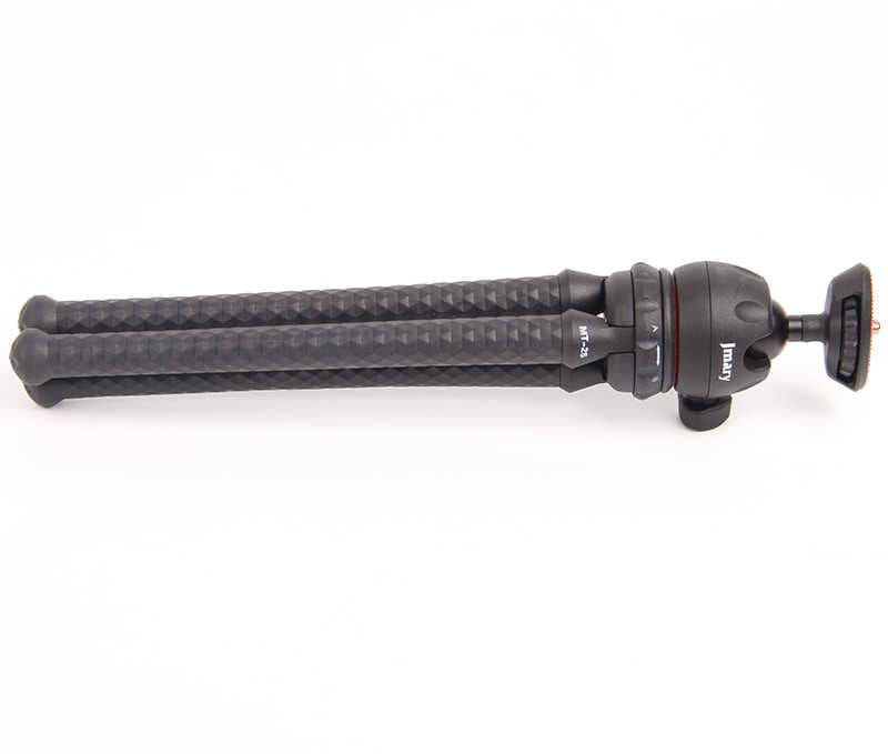 Jmary MT-25 Tripod Flexible Ahtapot Ayak Tasarımlı Tripod Telefon Sabitleyici 30 cm Siyah