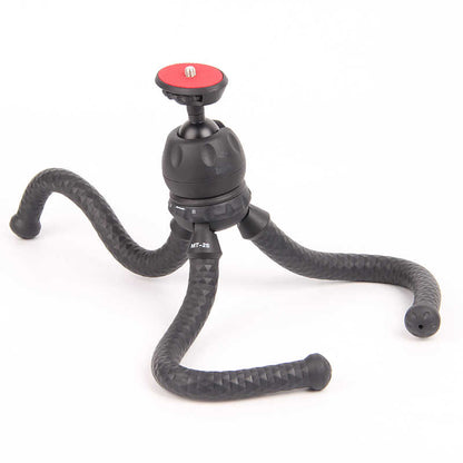 Jmary MT-25 Tripod Flexible Ahtapot Ayak Tasarımlı Tripod Telefon Sabitleyici 30 cm Siyah