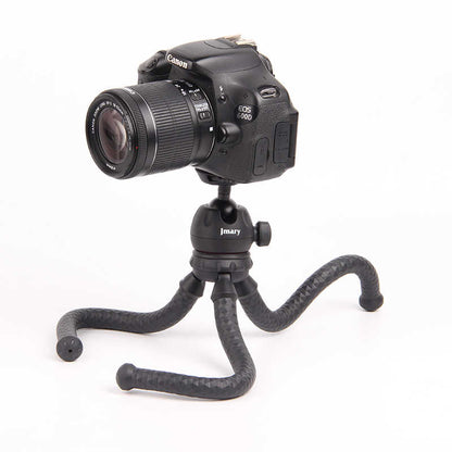 Jmary MT-25 Tripod Flexible Ahtapot Ayak Tasarımlı Tripod Telefon Sabitleyici 30 cm Siyah