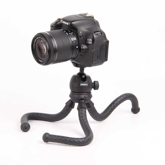Jmary MT-25 Tripod Flexible Ahtapot Ayak Tasarımlı Tripod Telefon Sabitleyici 30 cm Siyah