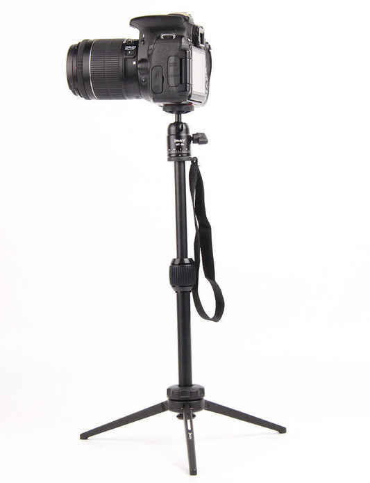 Jmary MT-68 Profesyonel Tripod 360 Derece Dönebilen Başlık 2 Kademeli Yükseklik 39.5 cm Siyah