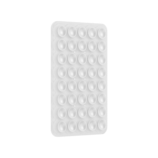 Square Kiss 01 Silicone Phone Holder Transparent