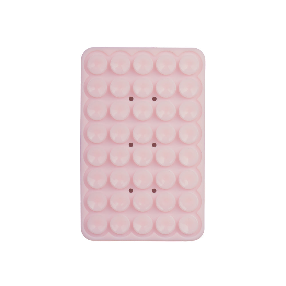 Square Kiss 02 Fluorescent Silicone Phone Holder White