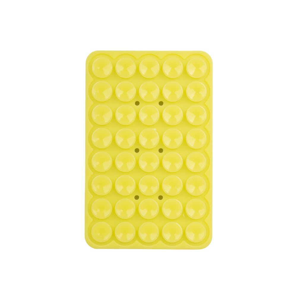Square Kiss 02 Phosphorescent Silicone Phone Holder Transparent