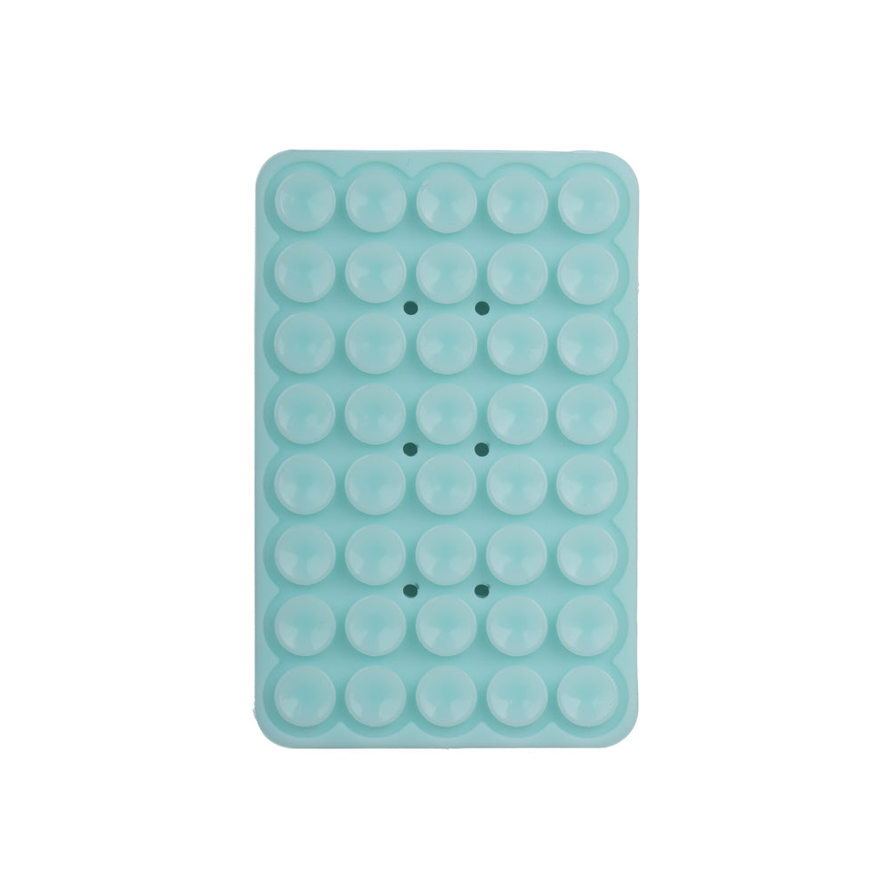 Square Kiss 02 Phosphorescent Silicone Phone Holder Transparent