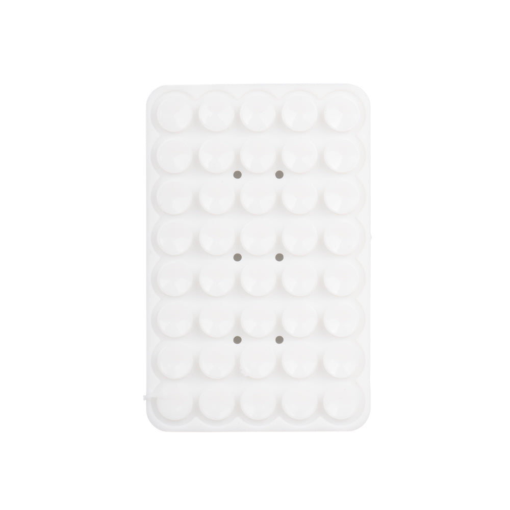Square Kiss 02 Fluorescent Silicone Phone Holder Pink