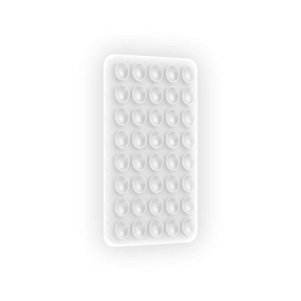 Square Kiss 02 Phosphorescent Silicone Phone Holder Transparent