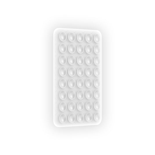 Square Kiss 02 Phosphorescent Silicone Phone Holder Transparent