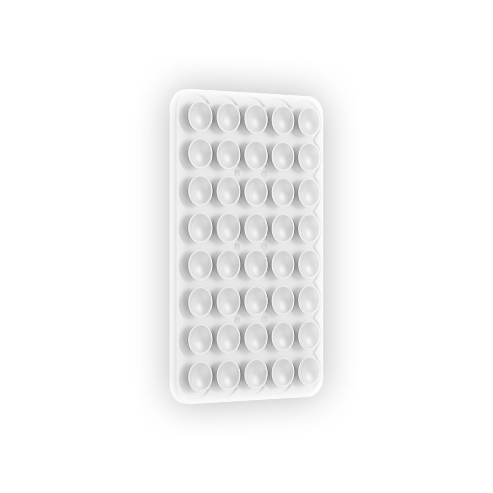 Square Kiss 02 Fluorescent Silicone Phone Holder White