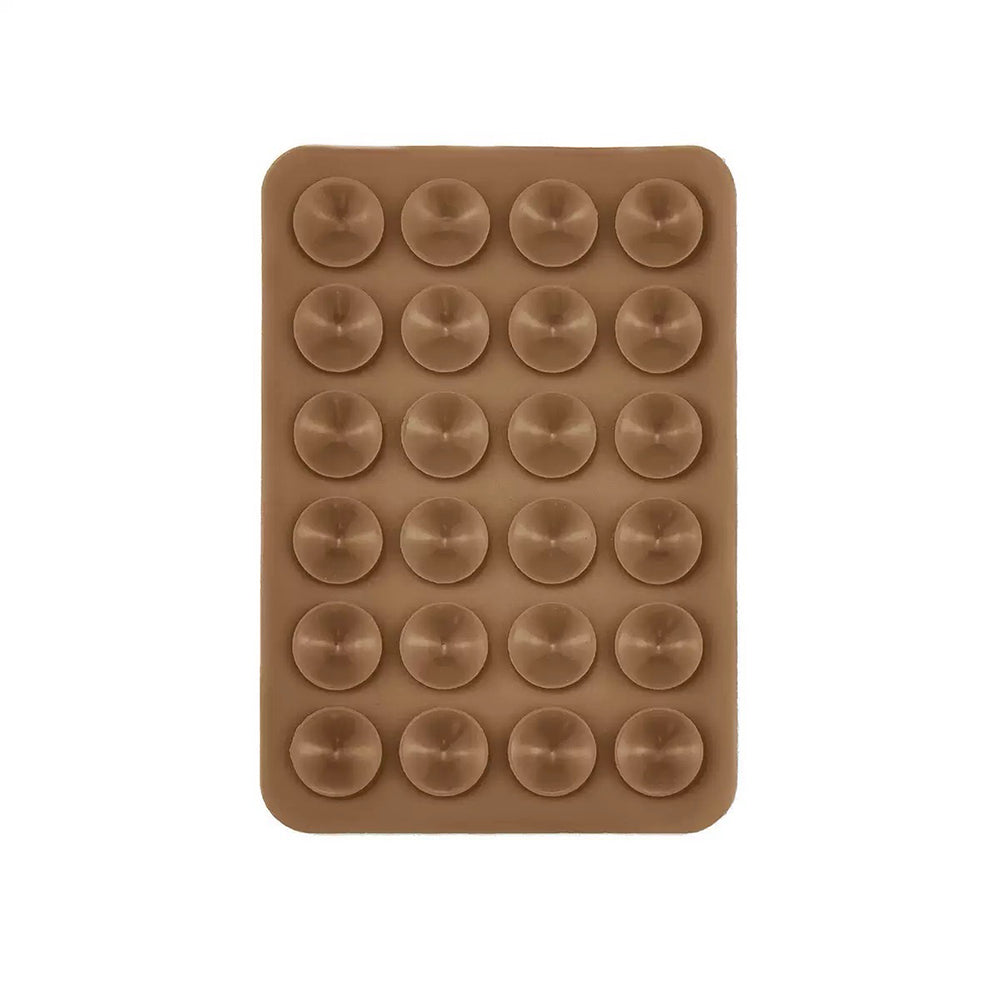 Square Kiss Silicone Holder Brown