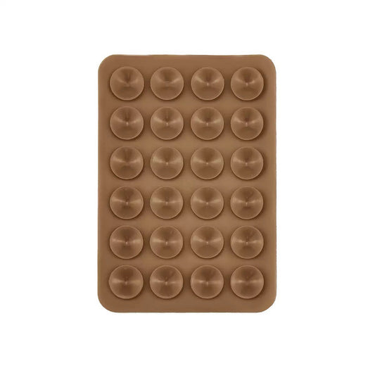 Square Kiss Silicone Holder Brown