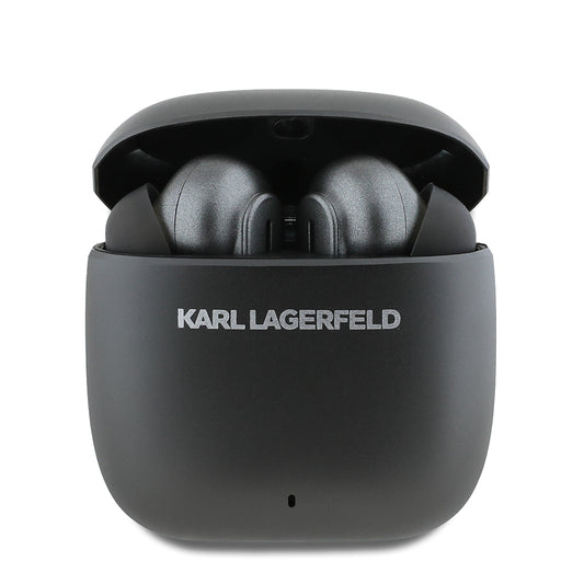 Karl Lagerfeld Orjinal Lisanslı ANC/ENC Özellikli Baskı Logolu Bluetooth Kulaklık v5.4 Siyah