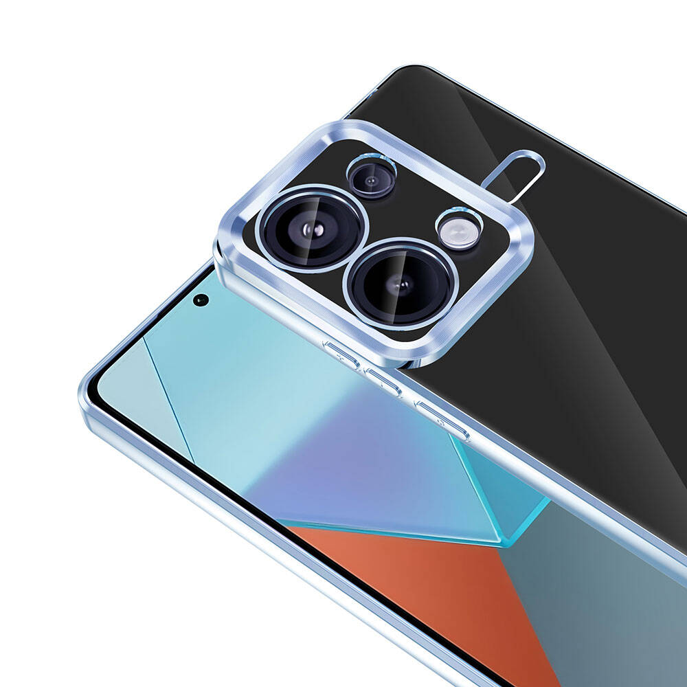 Xiaomi Redmi Note 13 Pro 4G Kılıf Kamera Korumalı Logo Gösteren Zore Omega Kapak Siyah