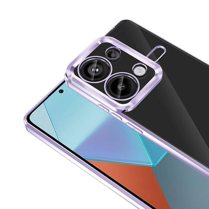 Xiaomi Redmi Note 13 Pro 4G Kılıf Kamera Korumalı Logo Gösteren Zore Omega Kapak Siyah
