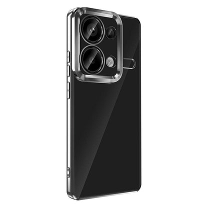 Xiaomi Redmi Note 13 Pro 4G Kılıf Kamera Korumalı Logo Gösteren Zore Omega Kapak Siyah