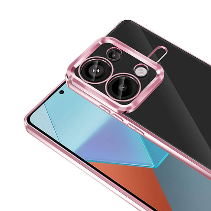 Xiaomi Redmi Note 13 Pro 4G Kılıf Kamera Korumalı Logo Gösteren Zore Omega Kapak Siyah