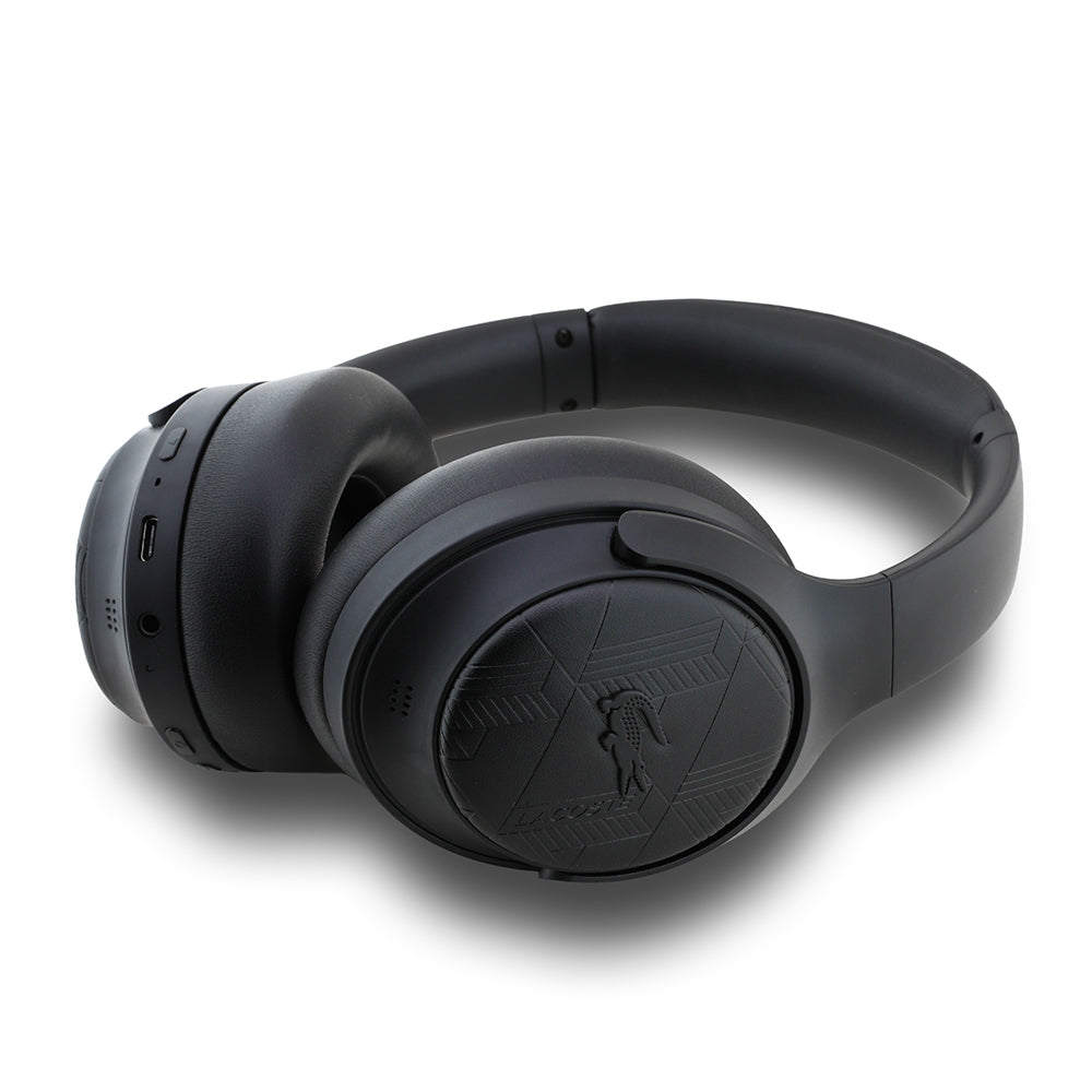 Lacoste Orjinal Lisanslı LH01 ANC Taşıma Çantalı Katlanabilir Kulak Üstü Bluetooth Kulaklık v5.4