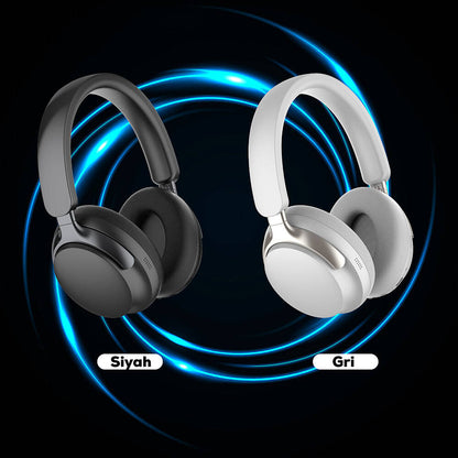 Lapas LP-HD001 ANC Özellikli Kulak Üstü Bluetooth v5.4 Kulaklık Krem