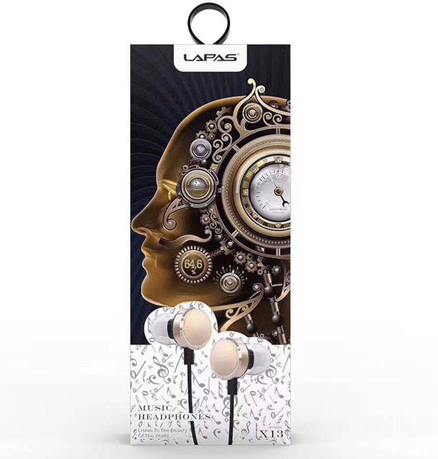 Lapas X13 3.5mm Mp3 Stereo Kulaklık Gri