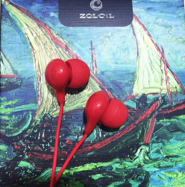 Zolcil Z1 3.5mm MP3 Stereo Headphones Red