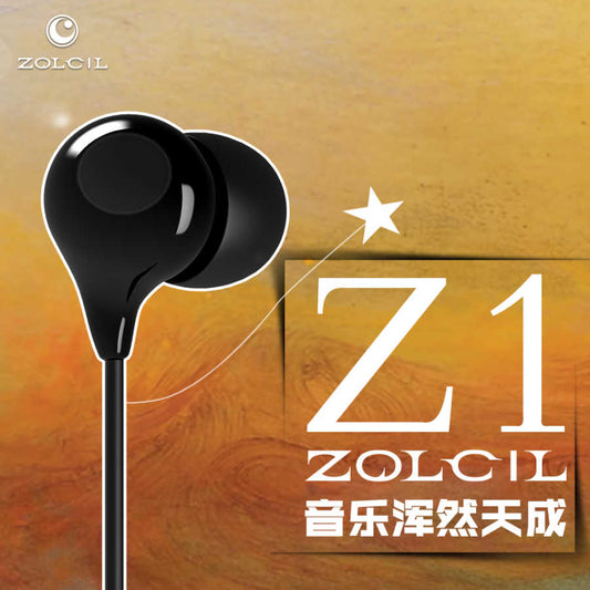 Zolcil Z1 3.5mm MP3 Stereo Headphones Black