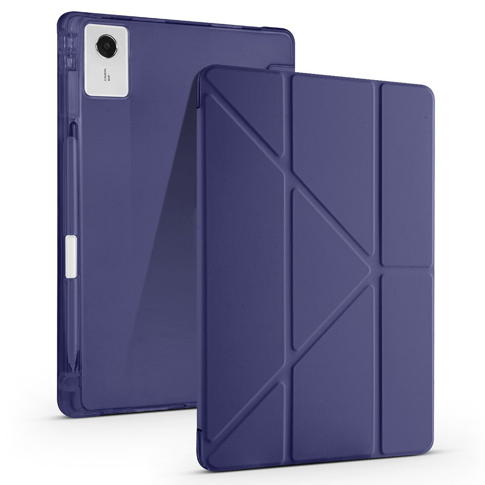 Lenovo Idea Tab Plus 12.1 Kılıf Zore Tri Folding Kalem Bölmeli Standlı Kılıf
