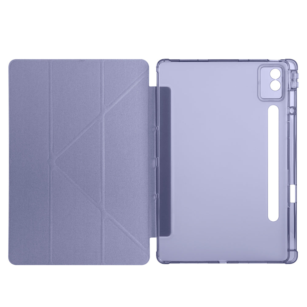 Lenovo Idea Tab Pro 12.7 TB-373FU Case Zore Tri Folding Stand Case with Pen Compartment Dark Green 