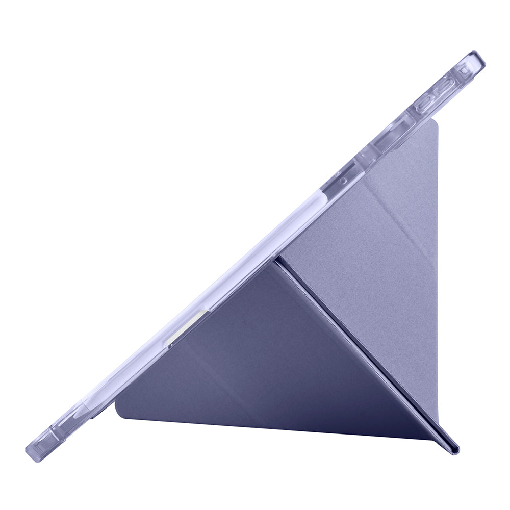 Lenovo Idea Tab Pro 12.7 TB-373FU Case Zore Tri Folding Stand Case with Pen Compartment Blue 