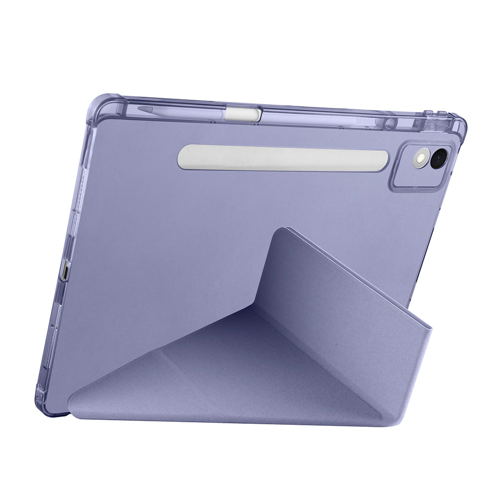 Lenovo Idea Tab Pro 12.7 TB-373FU Case Zore Tri Folding Stand Case with Pen Compartment Lilac 