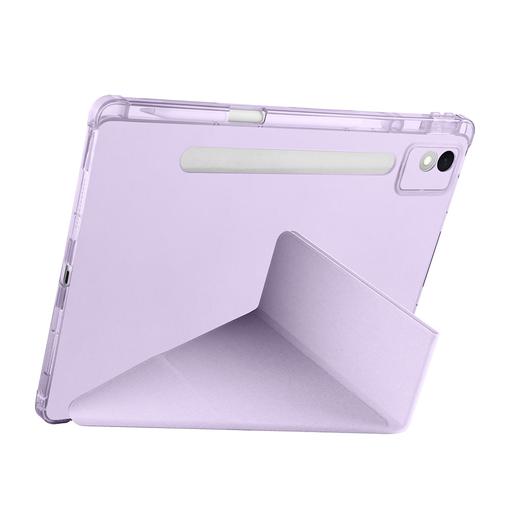 Lenovo Idea Tab Pro 12.7 TB-373FU Case Zore Tri Folding Stand Case with Pen Compartment Lilac 