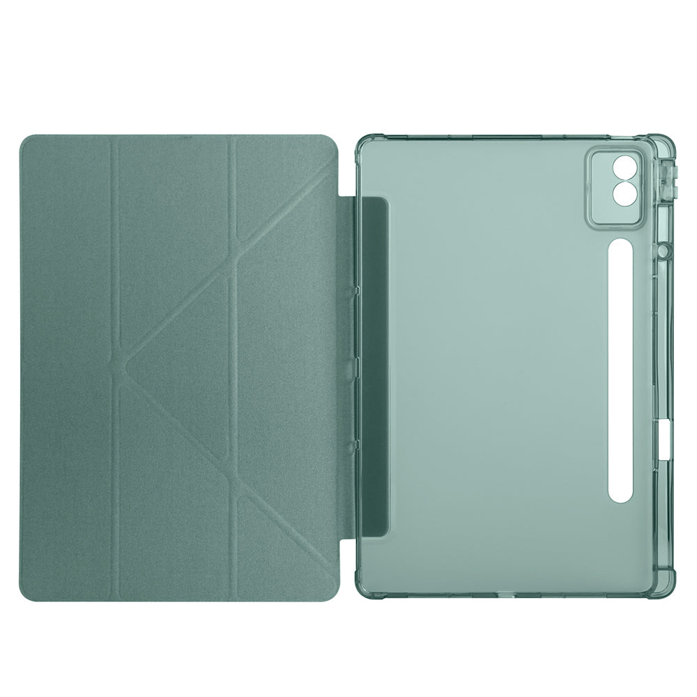 Lenovo Idea Tab Pro 12.7 TB-373FU Case Zore Tri Folding Stand Case with Pen Compartment Purple 