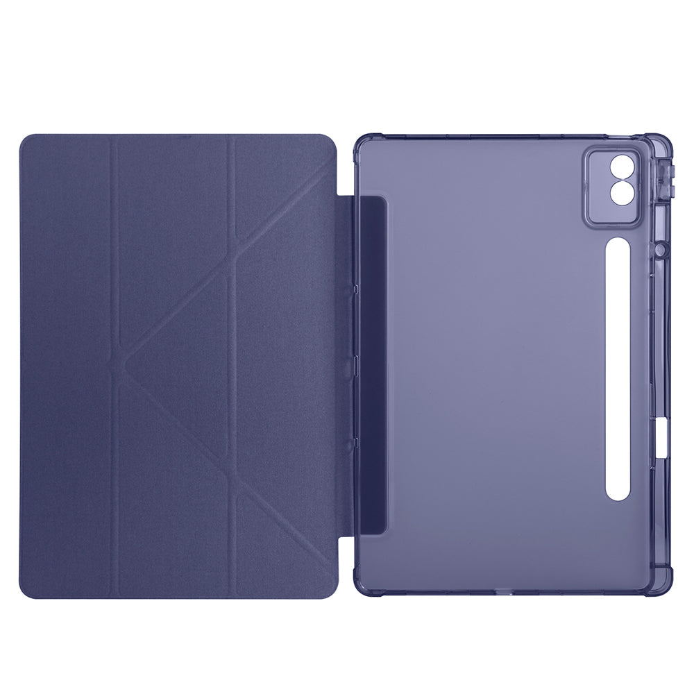 Lenovo Idea Tab Pro 12.7 TB-373FU Case Zore Tri Folding Stand Case with Pen Compartment Lilac 