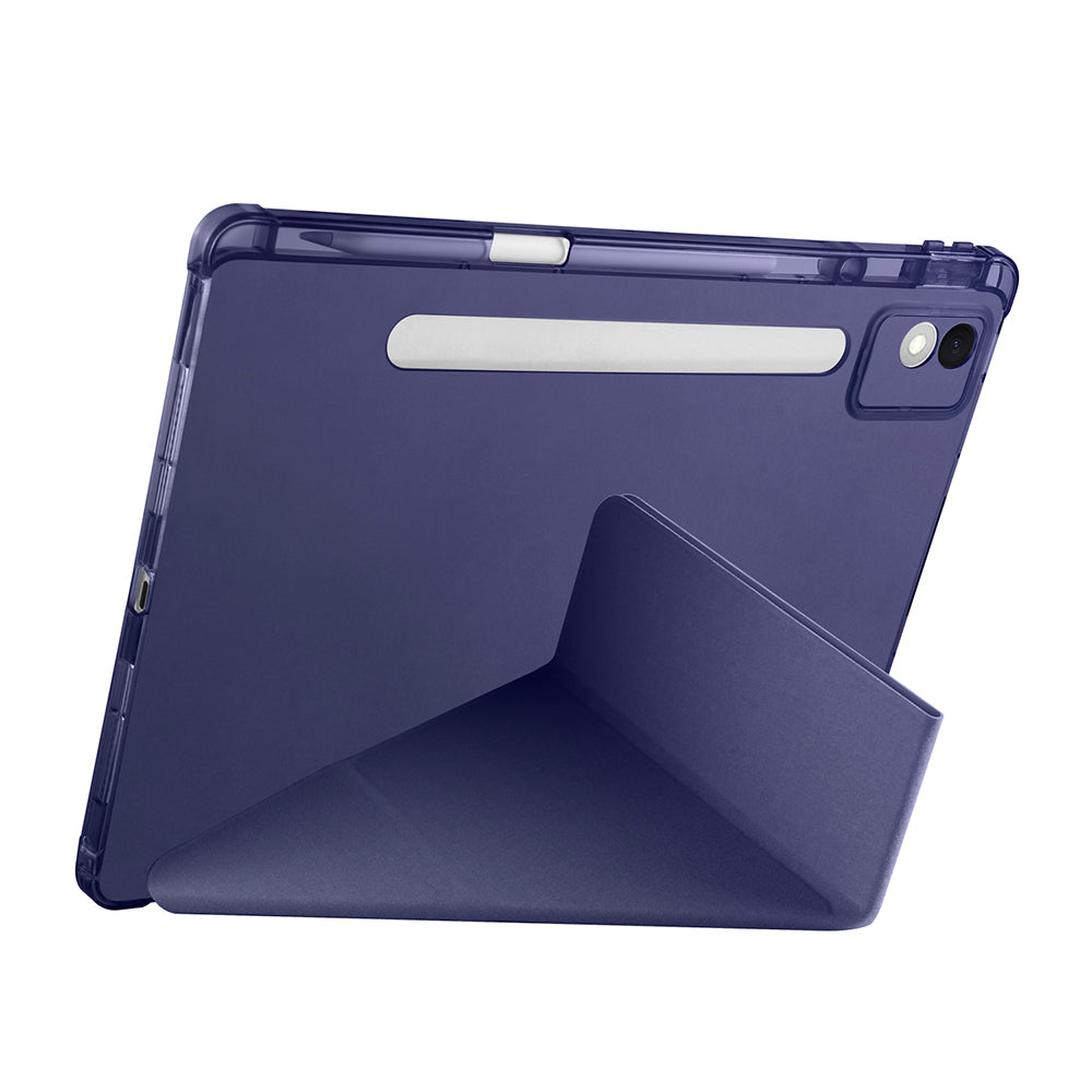 Lenovo Idea Tab Pro 12.7 TB-373FU Case Zore Tri Folding Stand Case with Pen Compartment Dark Green 