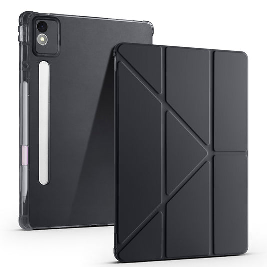Lenovo Idea Tab Pro 12.7 TB-373FU Case Zore Tri Folding Stand Case with Pen Compartment Black 