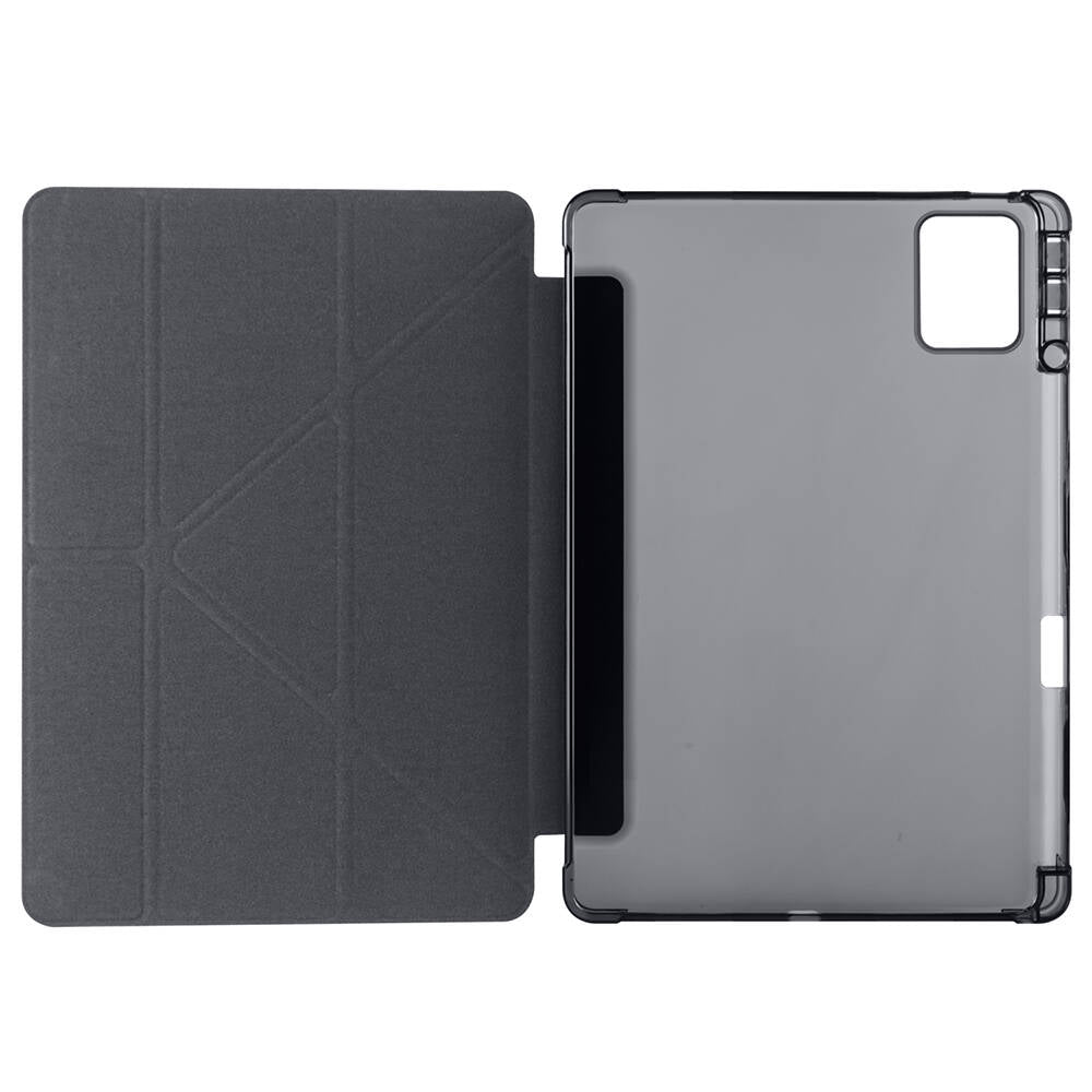Lenovo M11 TB-330FU Case Zore Tri Folding Stand Case with Pen Compartment Black 