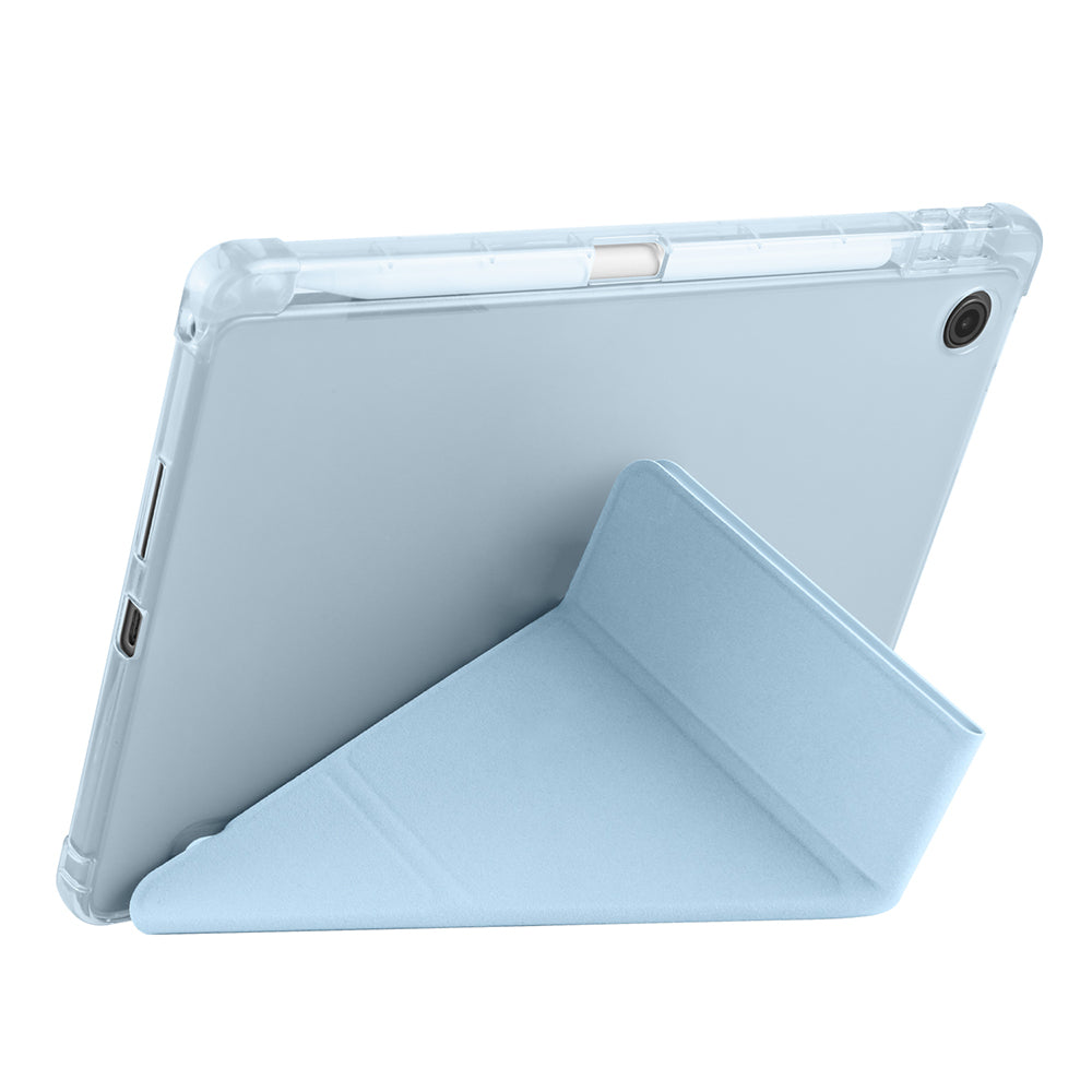 Lenovo Tab TB-311FU Case Zore Tri Folding Stand Case with Pen Compartment Rose Gold