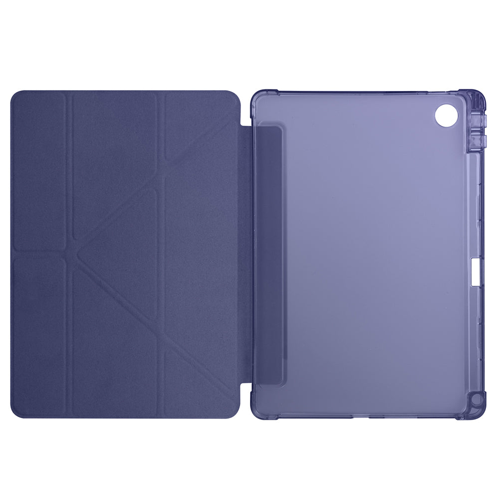 Lenovo Tab TB-311FU Case Zore Tri Folding Stand Case with Pen Compartment Black