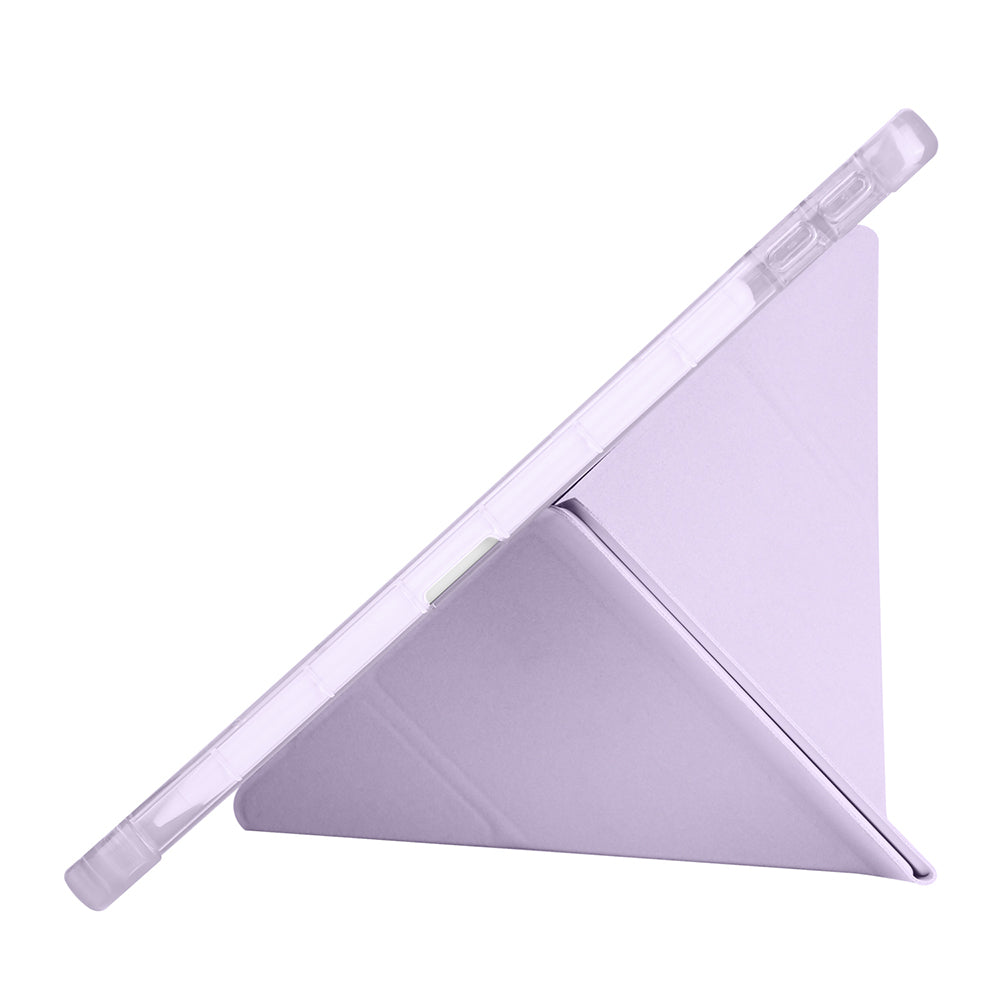 Lenovo Tab TB-311FU Case Zore Tri Folding Stand Case with Pen Compartment Lilac