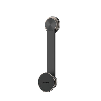 Lenyes CR171 Magnetik M-safe Uyumlu Bükülebilen Eğimi ve Düz Zemin Araç Telefon Tutucu Siyah