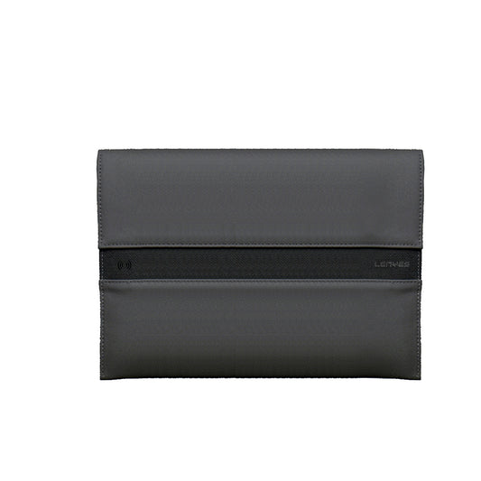 Lenyes LB511 NFC Tag Özellikli 14 inç Su Geçirmez Laptop Kılıfı Gri
