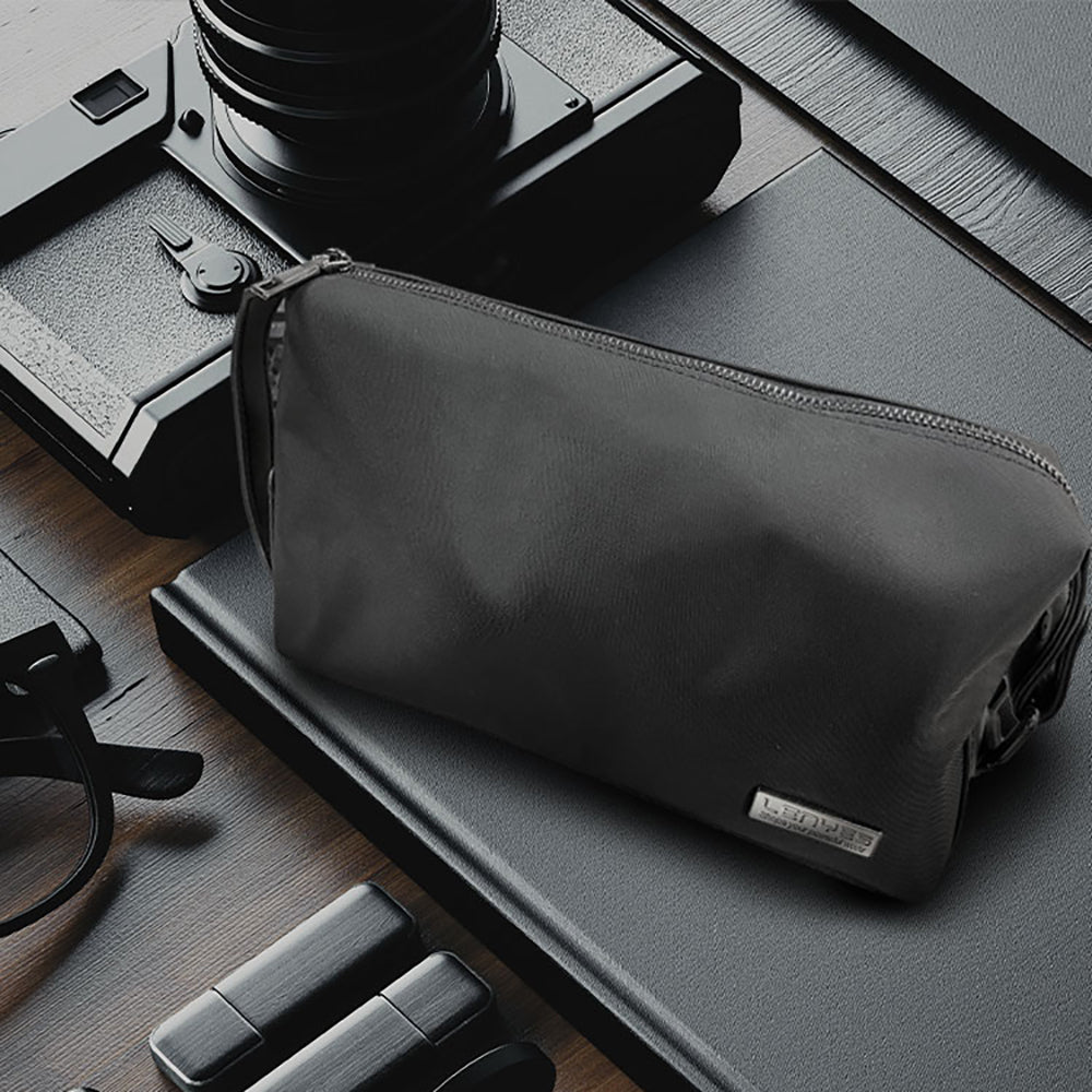 Lenyes LB521 Martin Serisi Su Geçirmez Aşınmaya ve Çizilmeye Dayanıklı Aksesuar Çantası Siyah