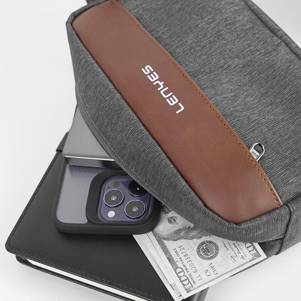 Lenyes LB541 Rambler Storage Serisi Su Geçirmez Aşınmaya ve Çizilmeye Dayanıklı Aksesuar Çantası Gri