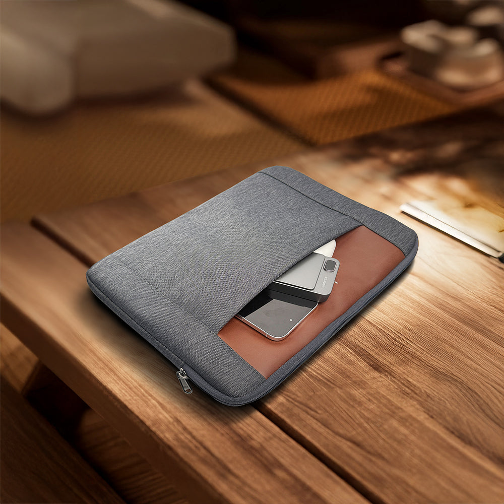 Lenyes LB542 Rambler Serisi Su Geçirmez Polyester Kumaş 13-14 inç Laptop Çantası Gri