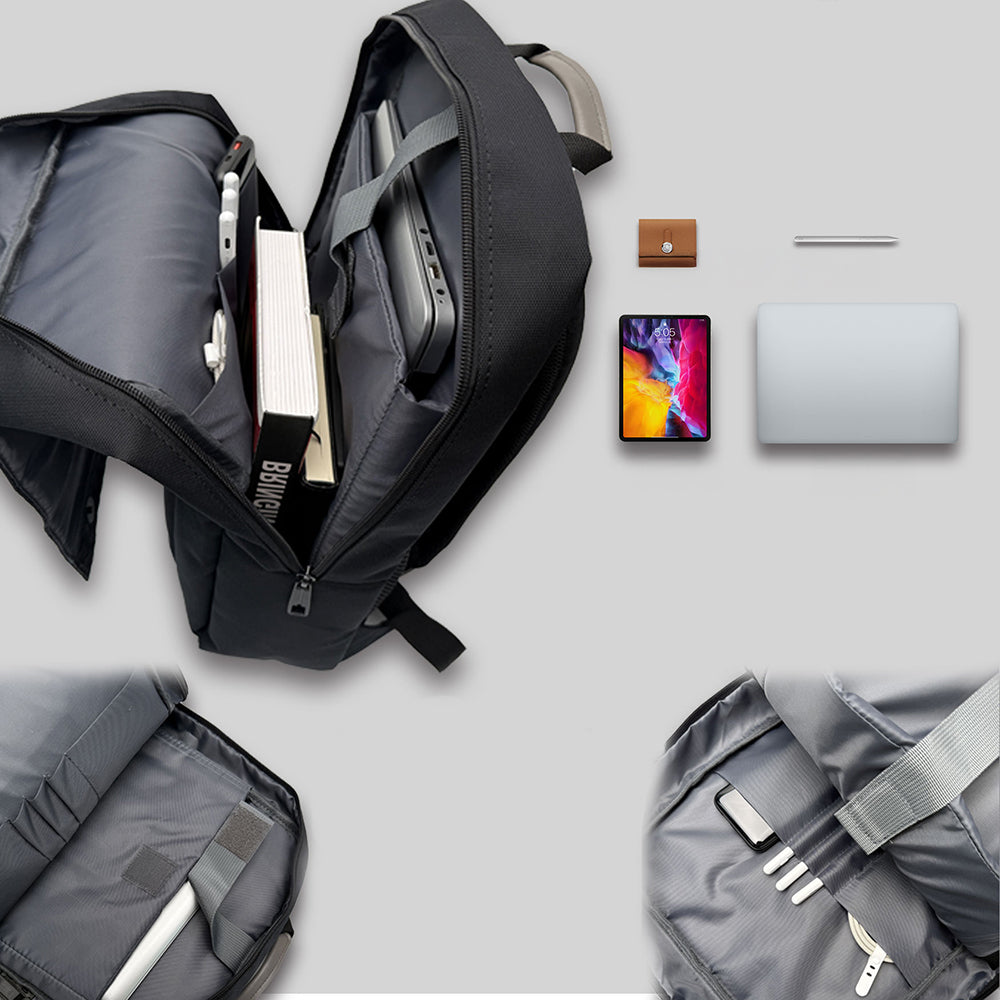 Lenyes LB550 Voyagers Series 1200D Waterproof Travel Backpack Black