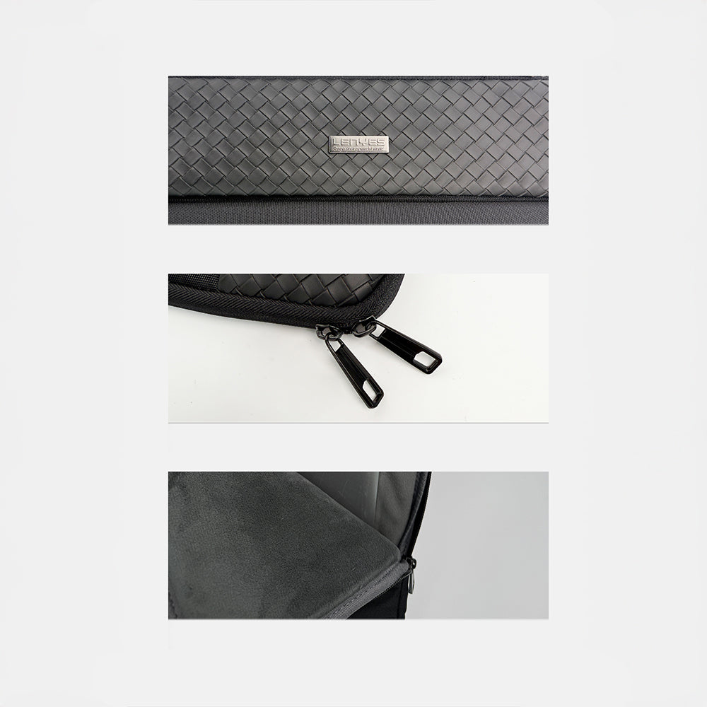 Lenyes LB555 Voyagers Serisi 1200D Su Geçirmez 13-14 inç Laptop Çantası Siyah