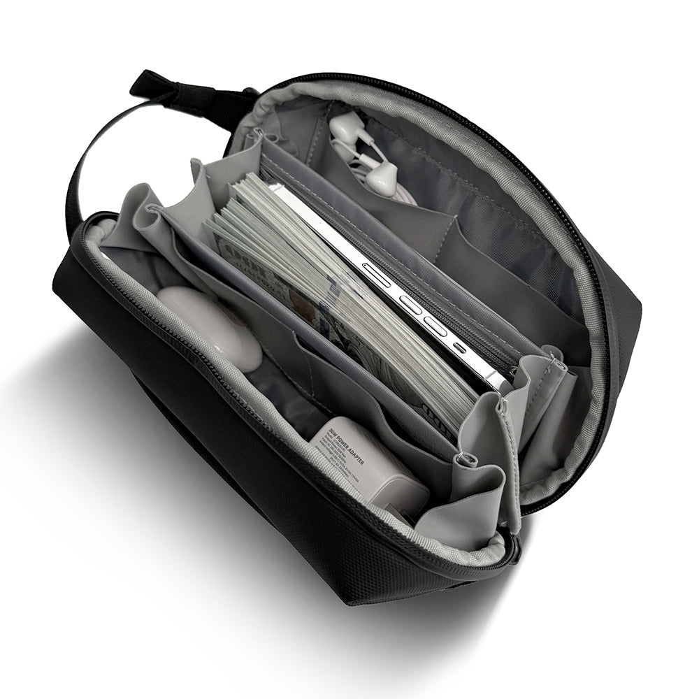 Lenyes LB570 Su Geçirmez Aşınmaya ve Çizilmeye Dayanıklı Aksesuar Çantası 23cm Siyah