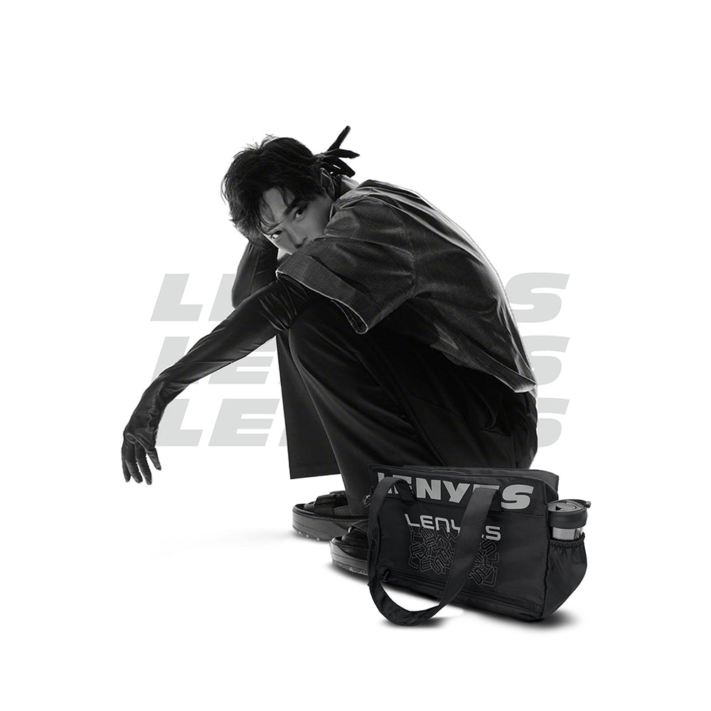 Lenyes LB580 Roamer Serisi Su Geçirmez Hazneli Omuz Askılı Seyahat Çantası Siyah