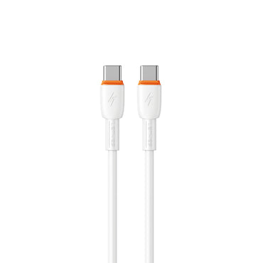 Lenyes LC545 Type-C to Type-C Hızlı Şarj Özellikli Data ve Şarj Kablosu 60W 1M Beyaz