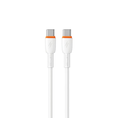 Lenyes LC545 Type-C to Type-C Hızlı Şarj Özellikli Data ve Şarj Kablosu 60W 1M Beyaz