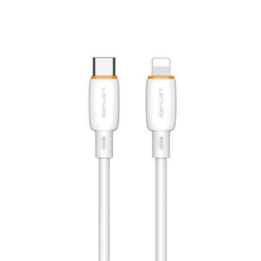 Lenyes LC548-TC-L Type-C to Ligthing Fast Charging Data and Charging Cable 27W 1M White 